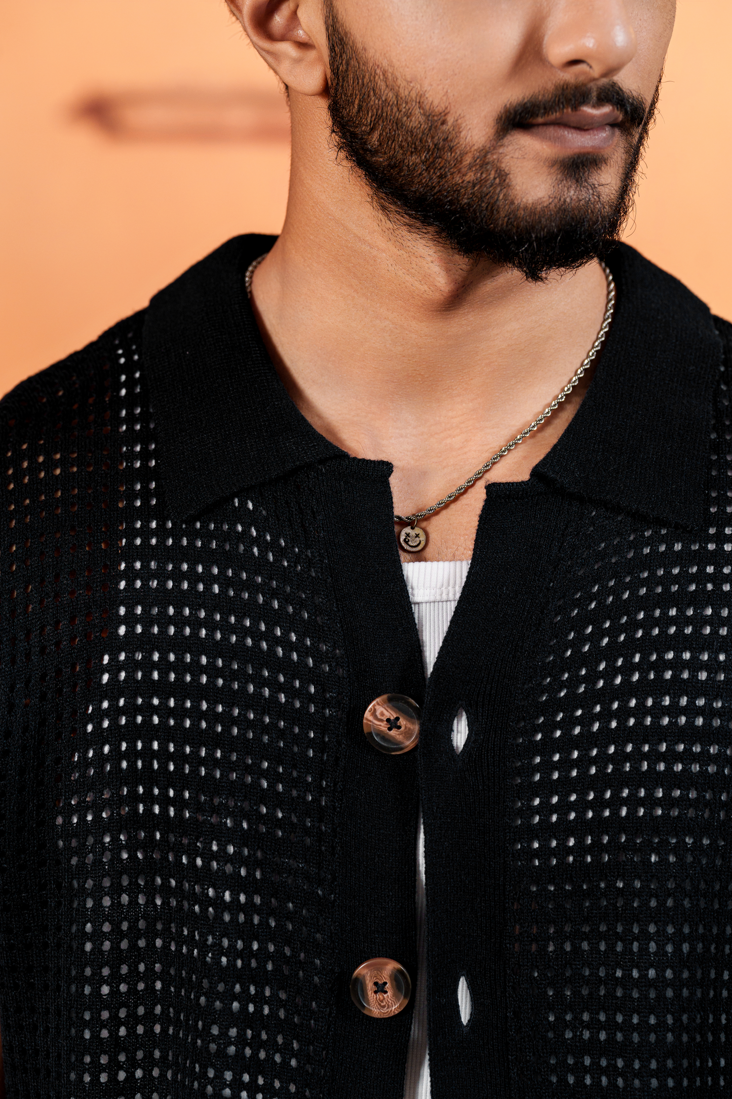 Amalfi Navy Resort Knit Shirt