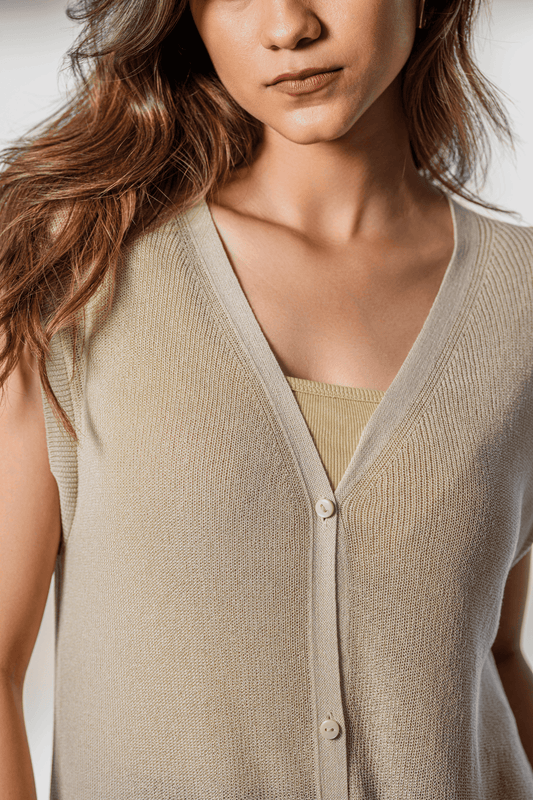 Vivian Beige Dress