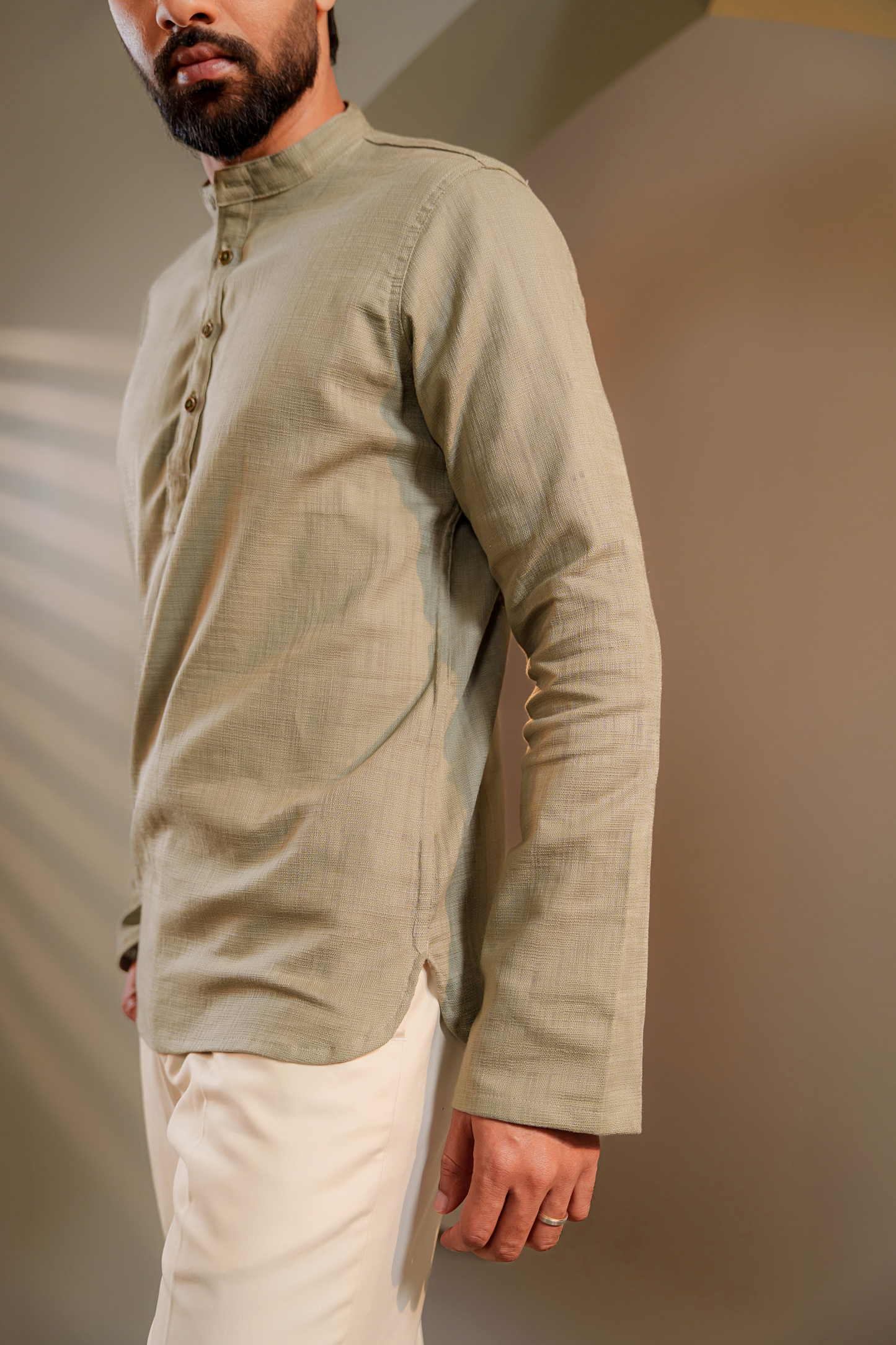 Naeel Short Kurta in Sage Green