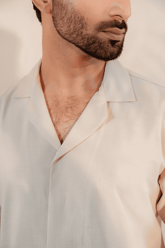 Omeir Contemporary Panjabi – Oatmeal Khaadi
