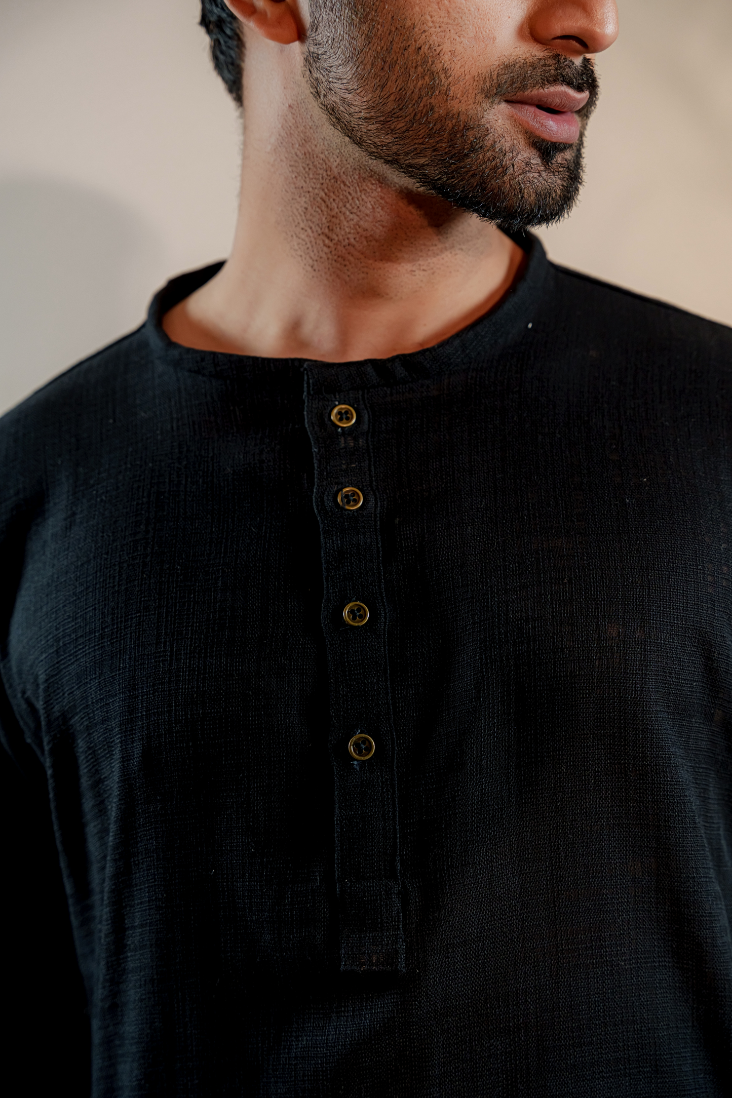 Shehzan Contemporary Panjabi – Jet Black