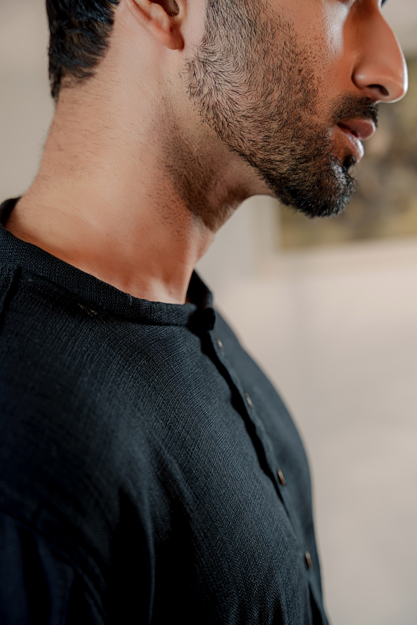 Shehzan Contemporary Panjabi – Jet Black