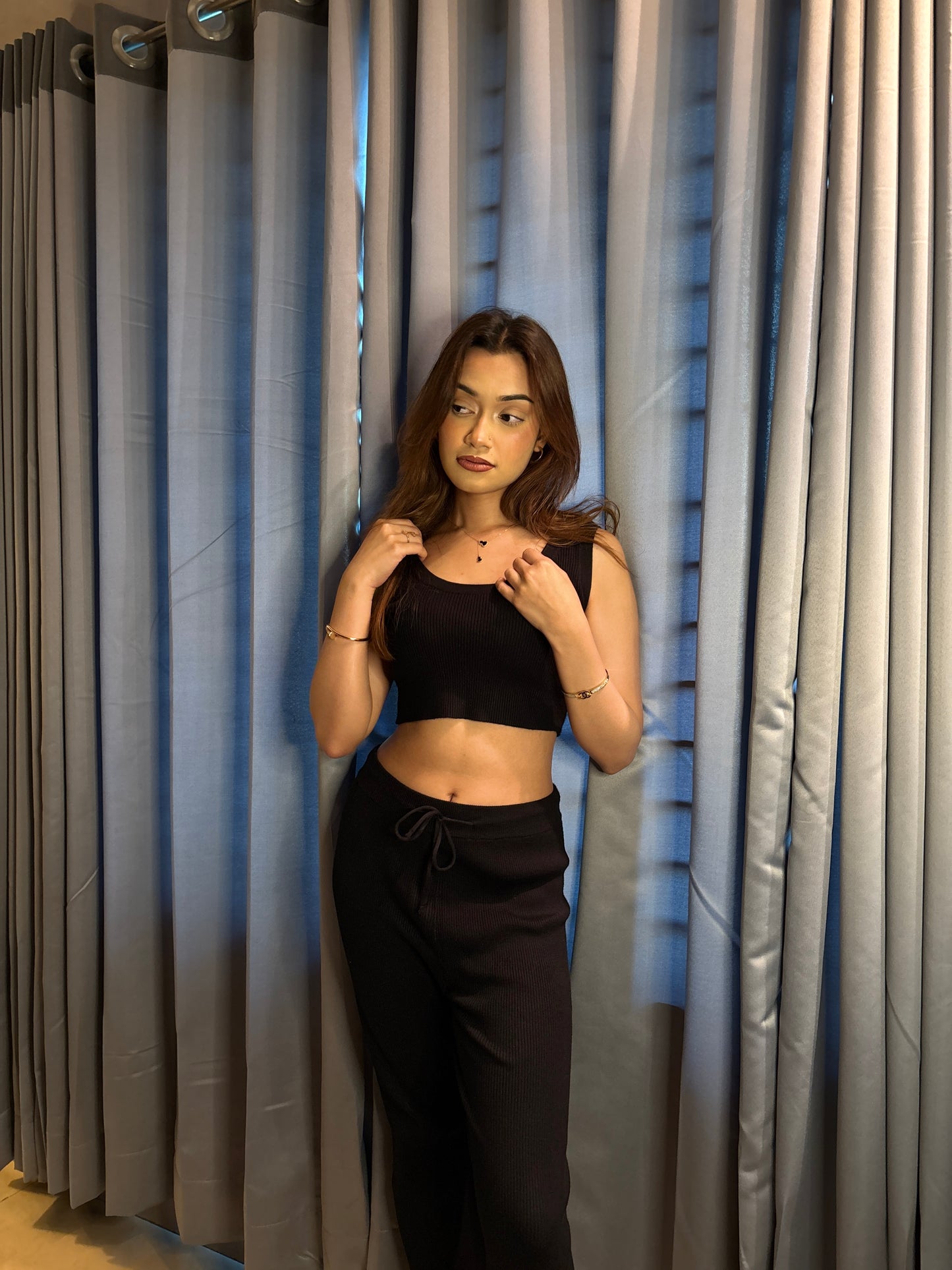 Jet Black 2-Piece Co-ord Set