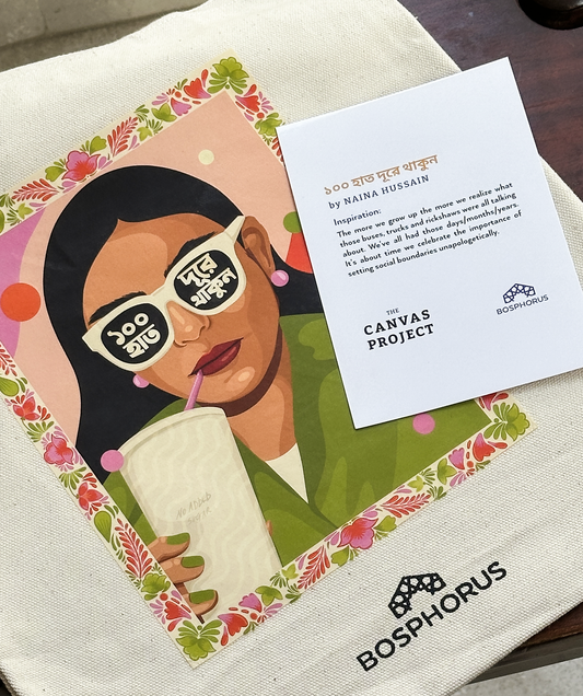 100 Haat Duure Thakun Print Small Tote Bag