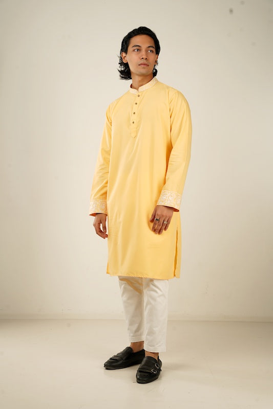 Shehzada Kurta in Tuscan Sun - Bosphorus Fashion Ltd.