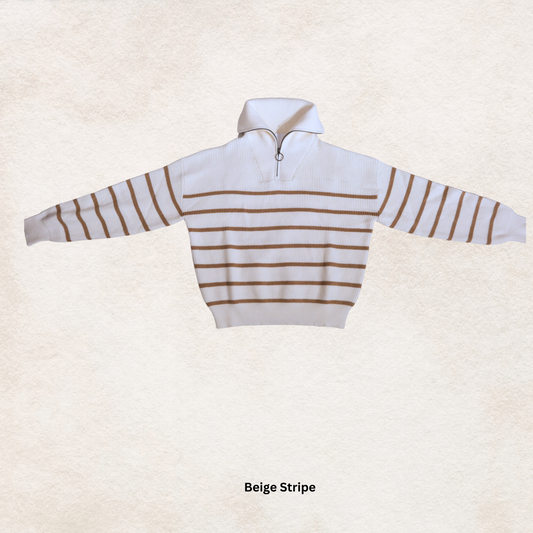 Marine Zip-Through Sweater