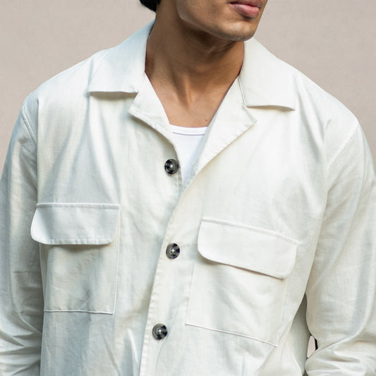 Serengeti Safari Overshirt - Alabaster White