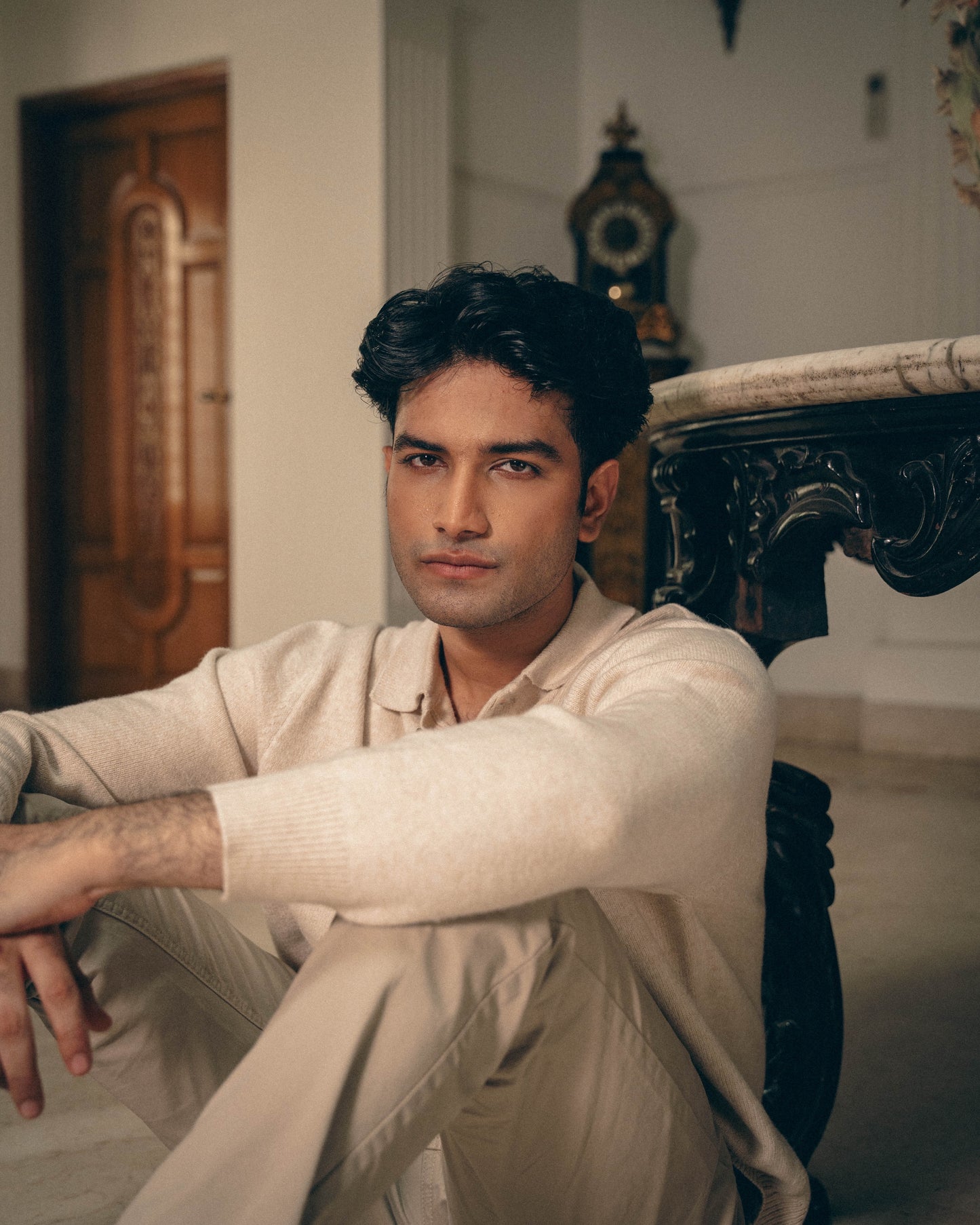 Jacob Textured Sand Polo