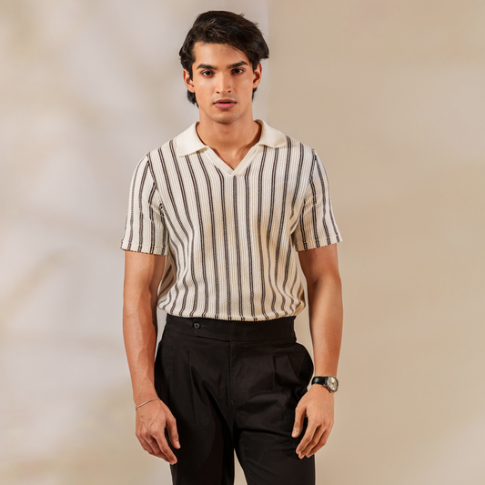 Roma Striped Polo