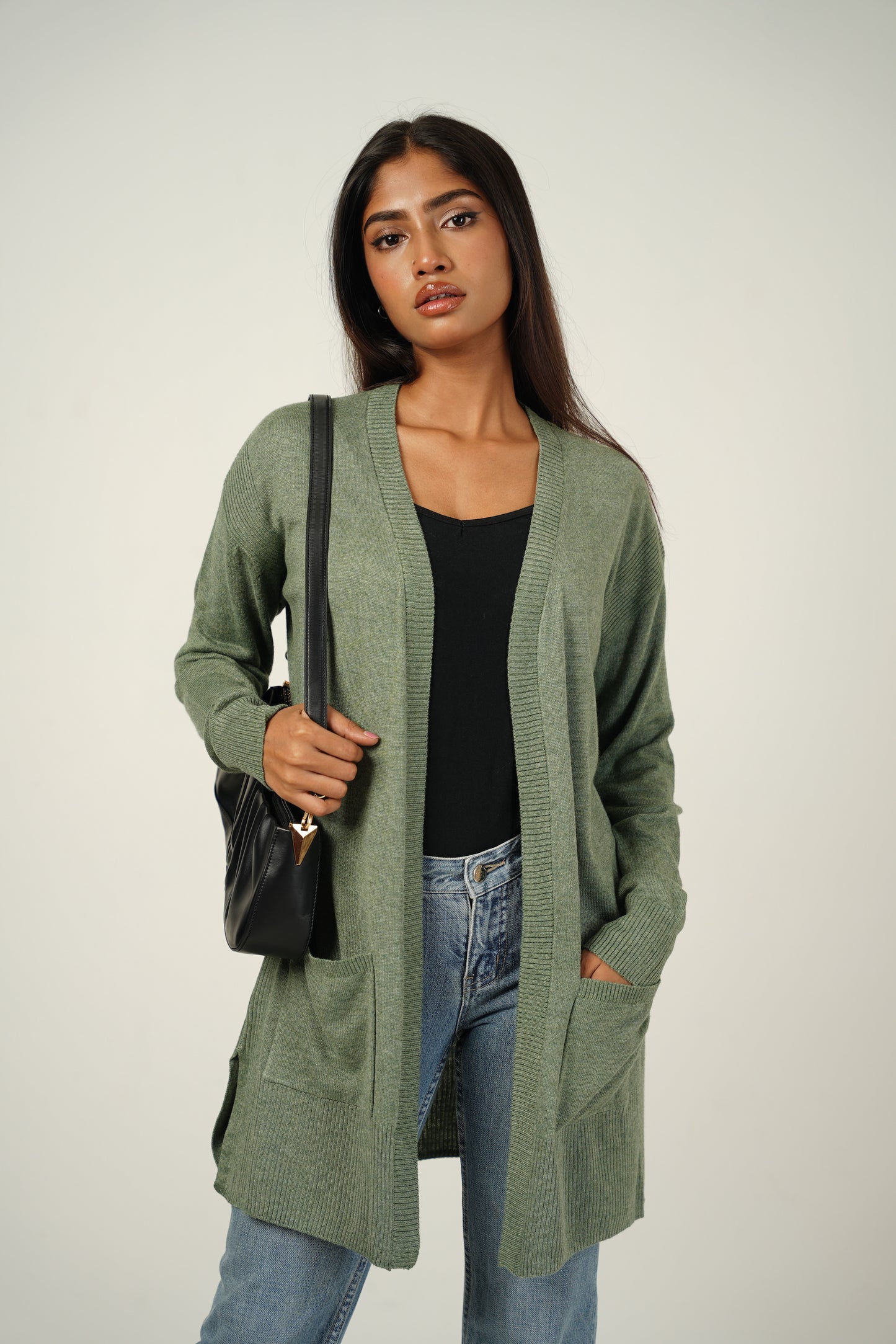 Seaweed Long Cardigan