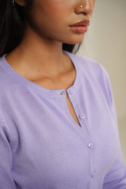 Elia Cardigan in Lavender