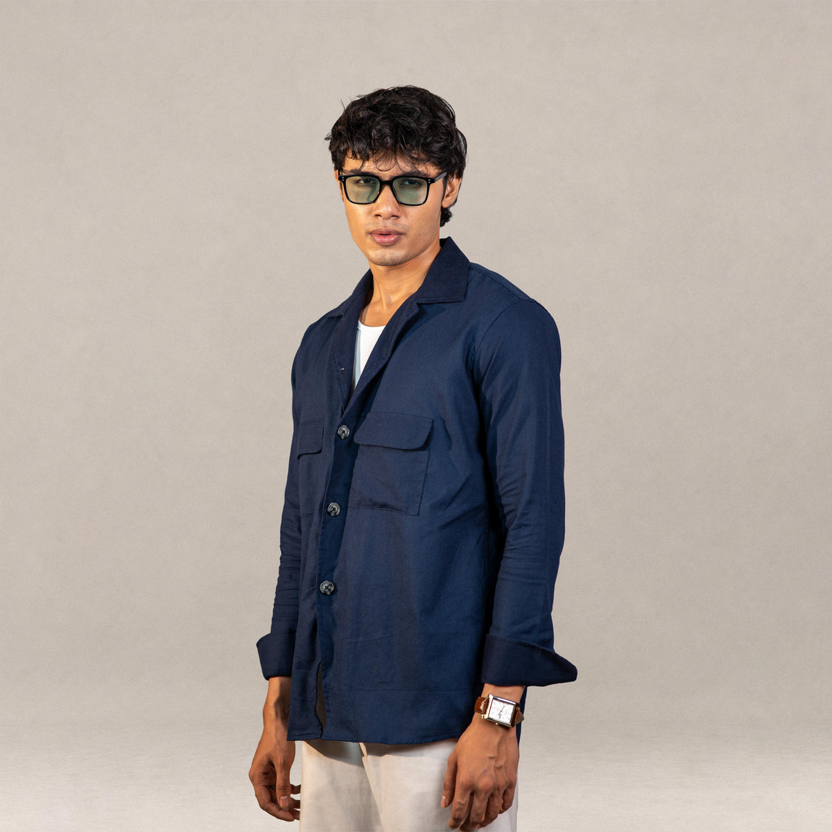 Serengeti Safari Overshirt - Marine Blue