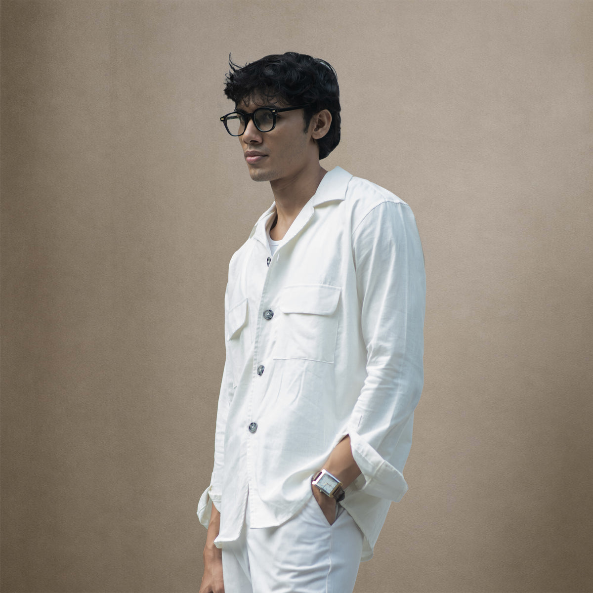 Serengeti Safari Overshirt - Alabaster White