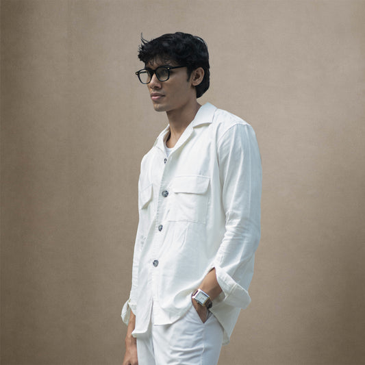 Serengeti Safari Overshirt - Alabaster White