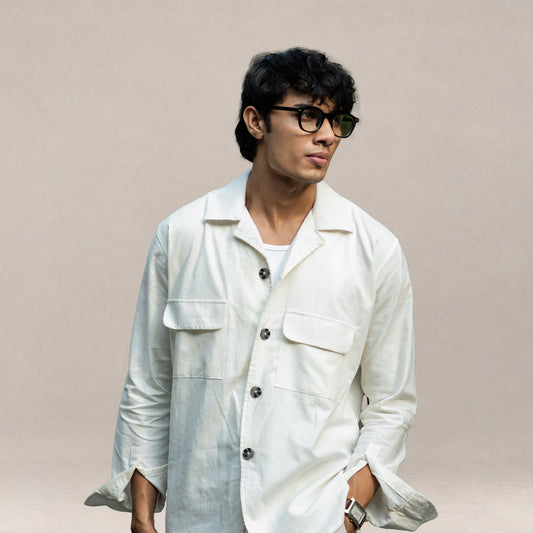 Serengeti Safari Overshirt - Alabaster White