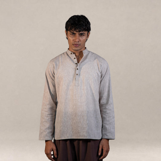 Sorrento Popover Henley Shirt - Sand