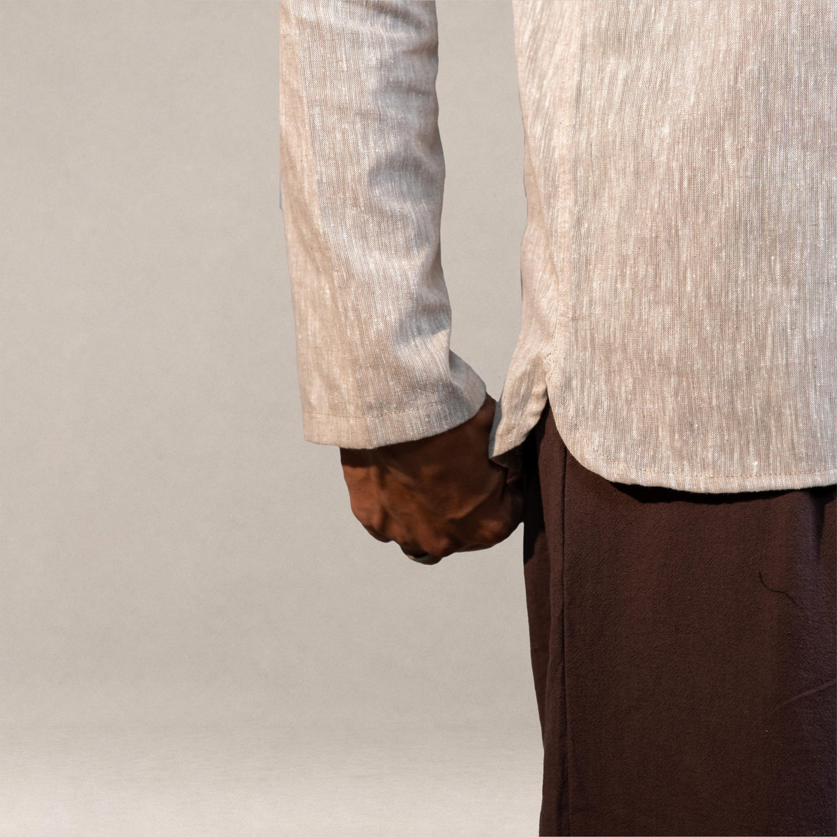 Sorrento Popover Henley Shirt - Sand