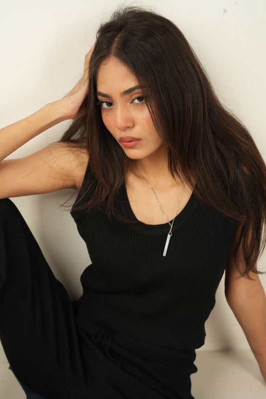 Jet Black 2-Piece Co-ord Set
