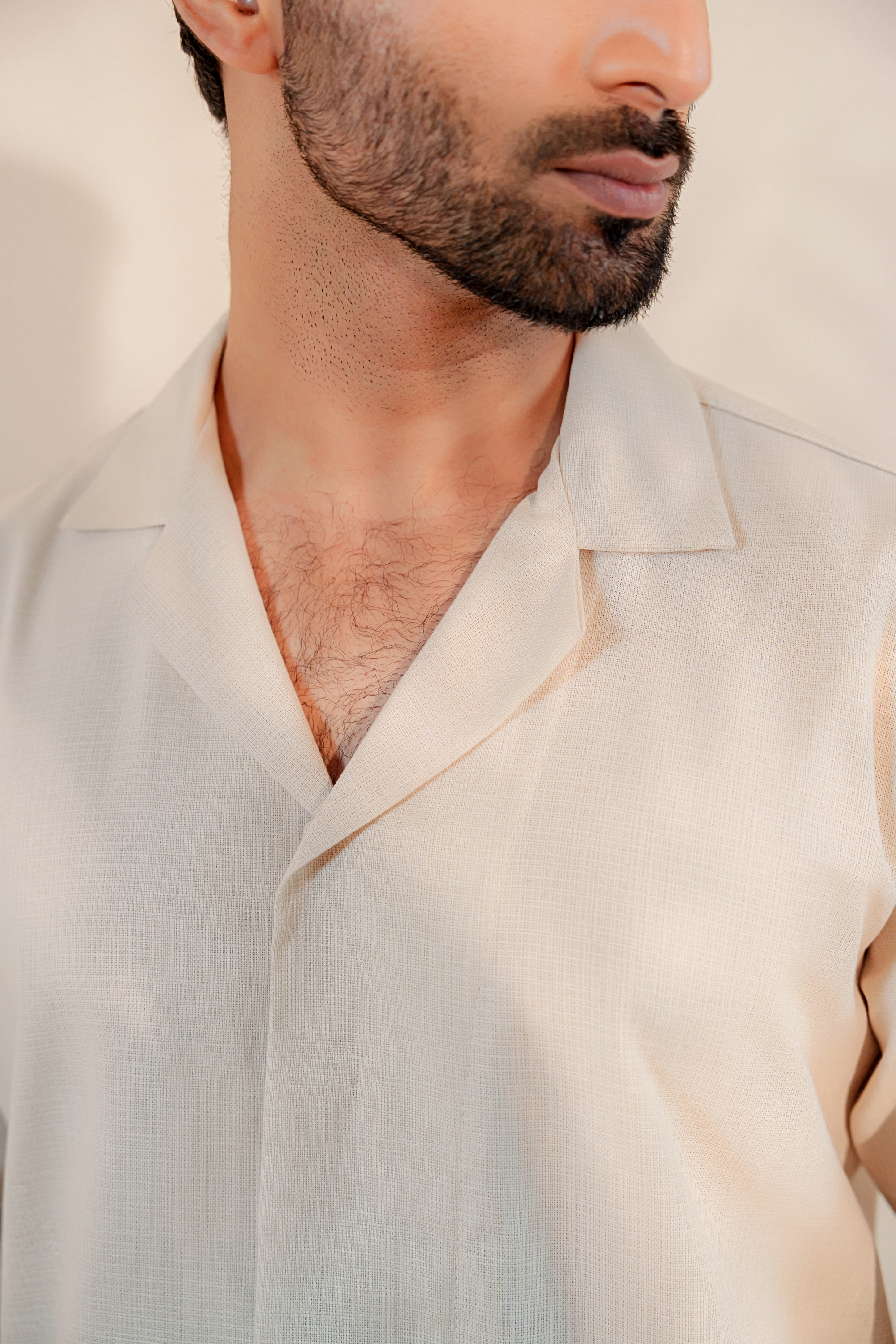 Omeir Contemporary Panjabi – Oatmeal Khaadi