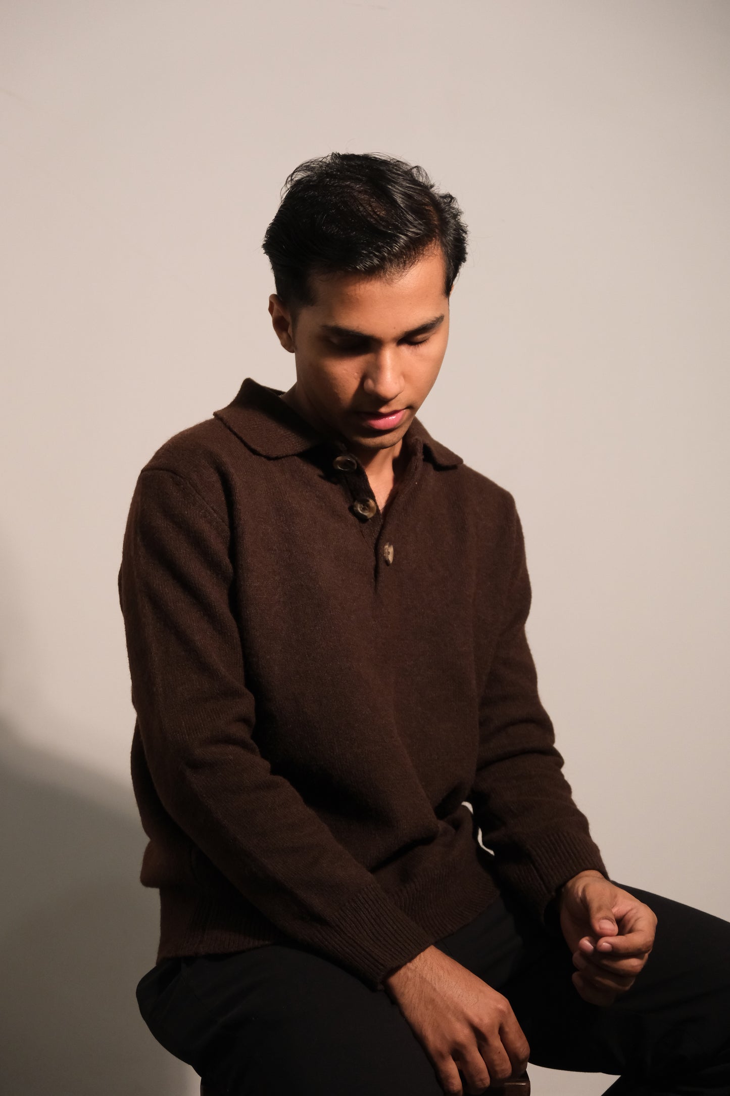 Jacob Textured Espresso Polo