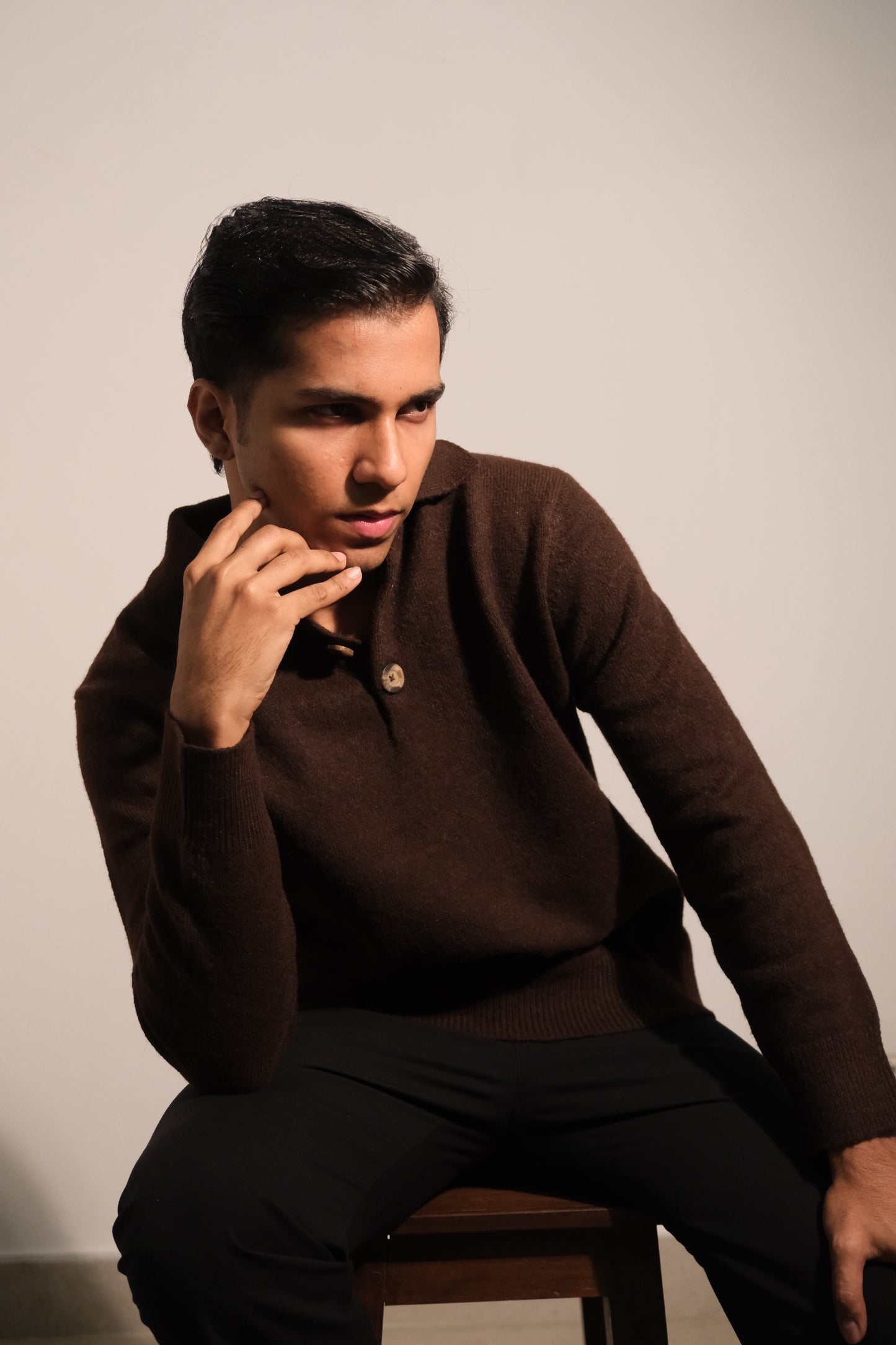 Jacob Textured Espresso Polo