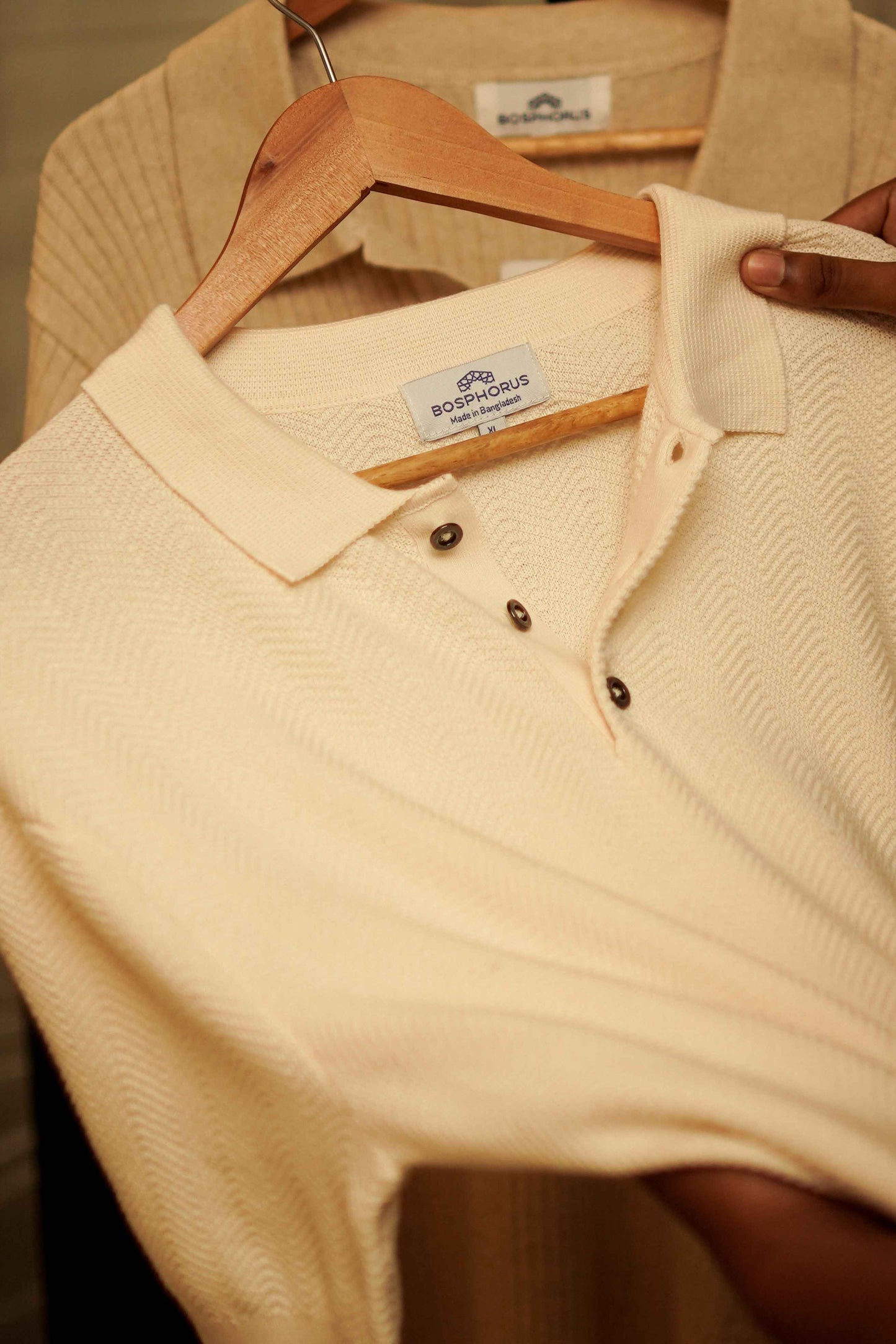 Bologna Ivory Knit Polo