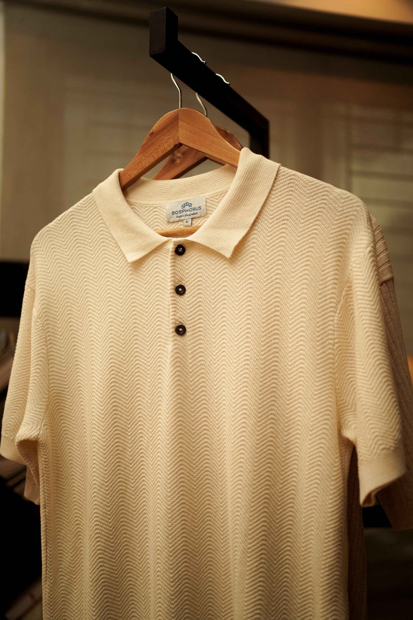 Bologna Ivory Knit Polo