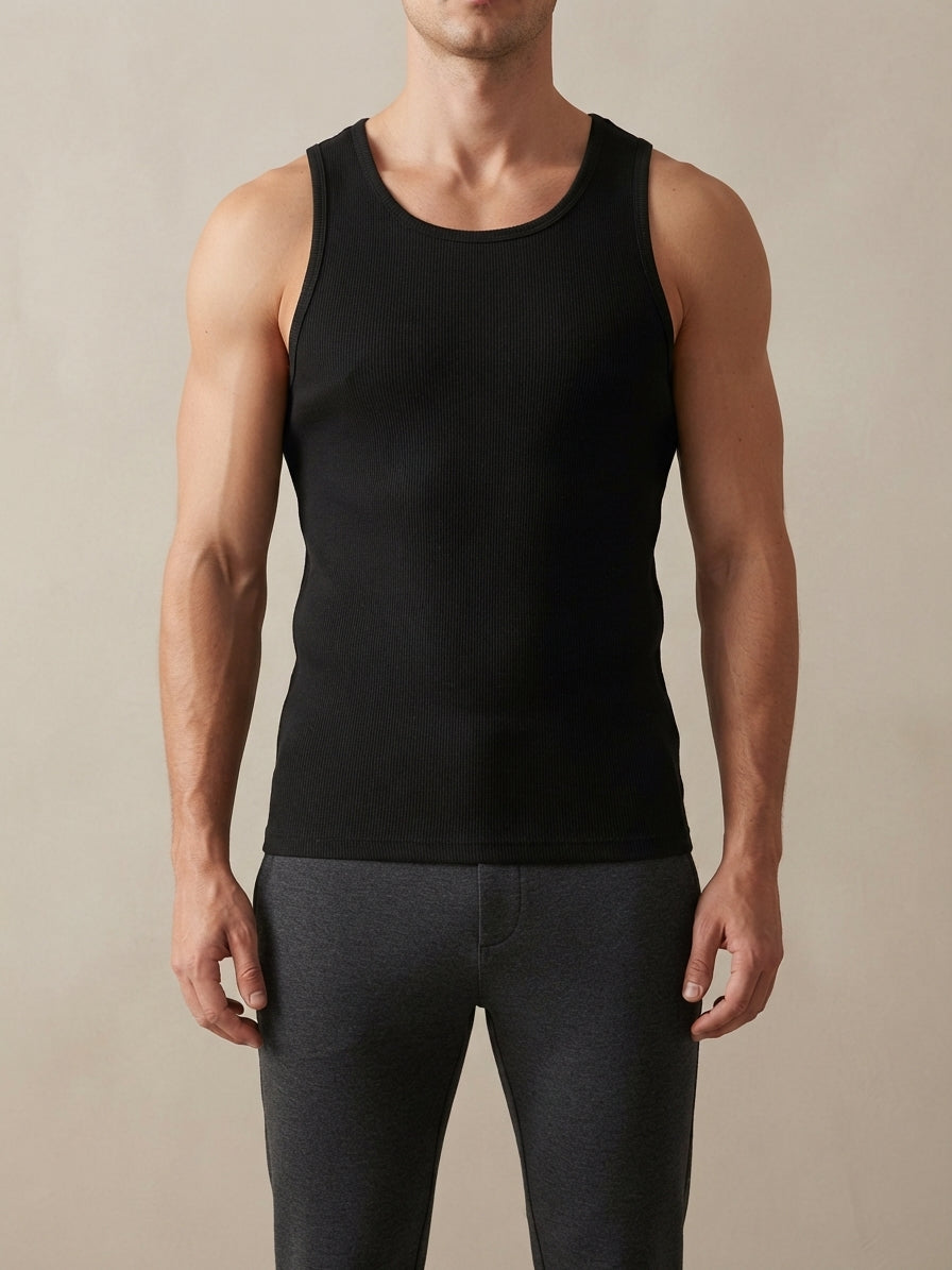 Modern Classic Black Tank Top