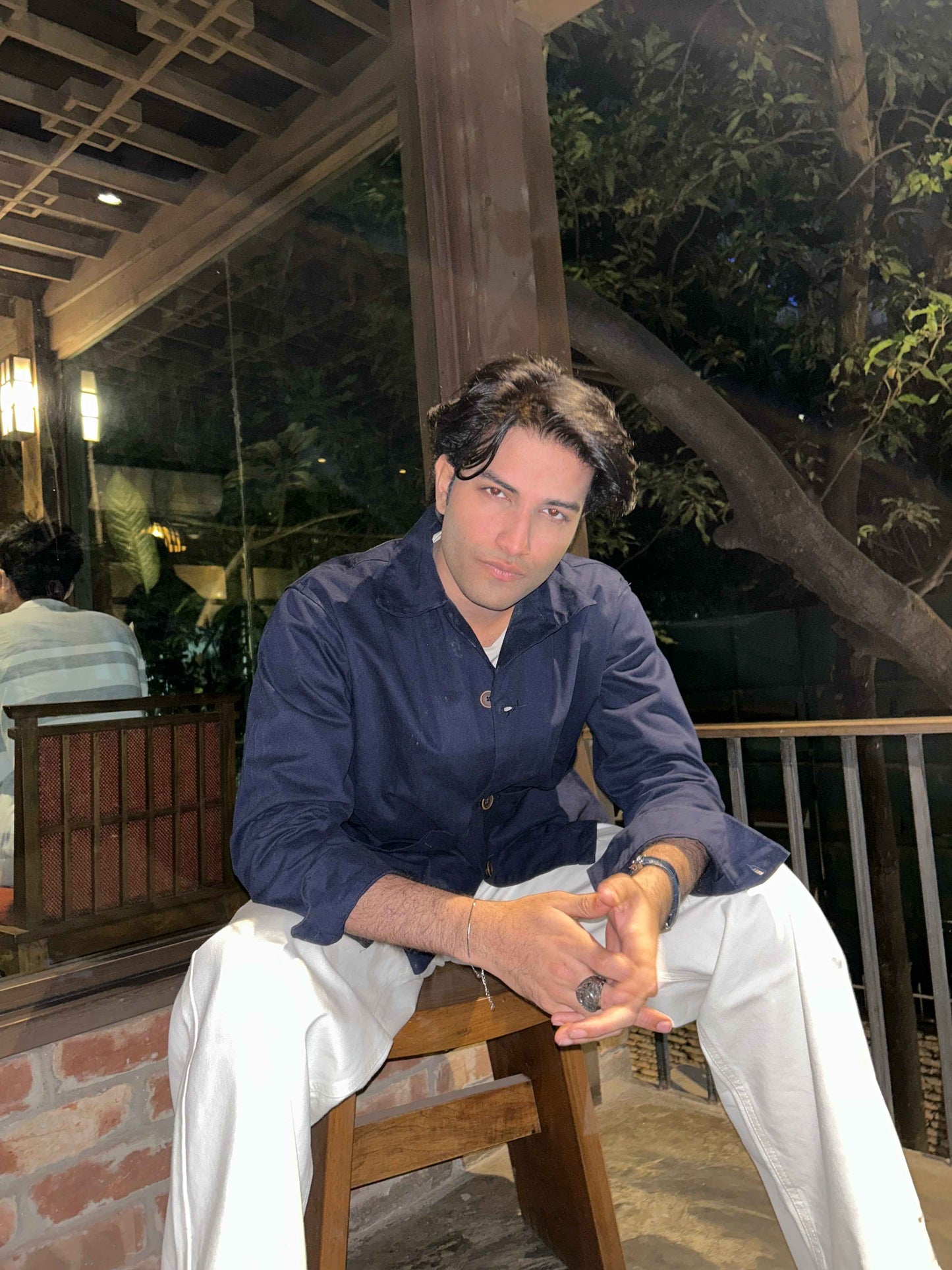 Salvatore Navy Cropped Safari