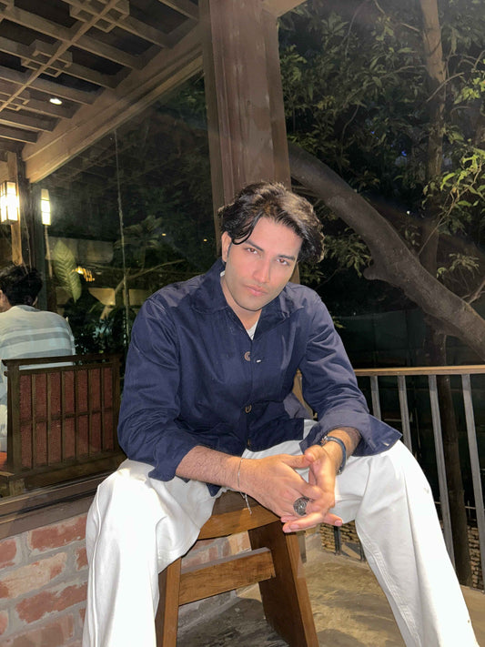 Salvatore Navy Cropped Safari