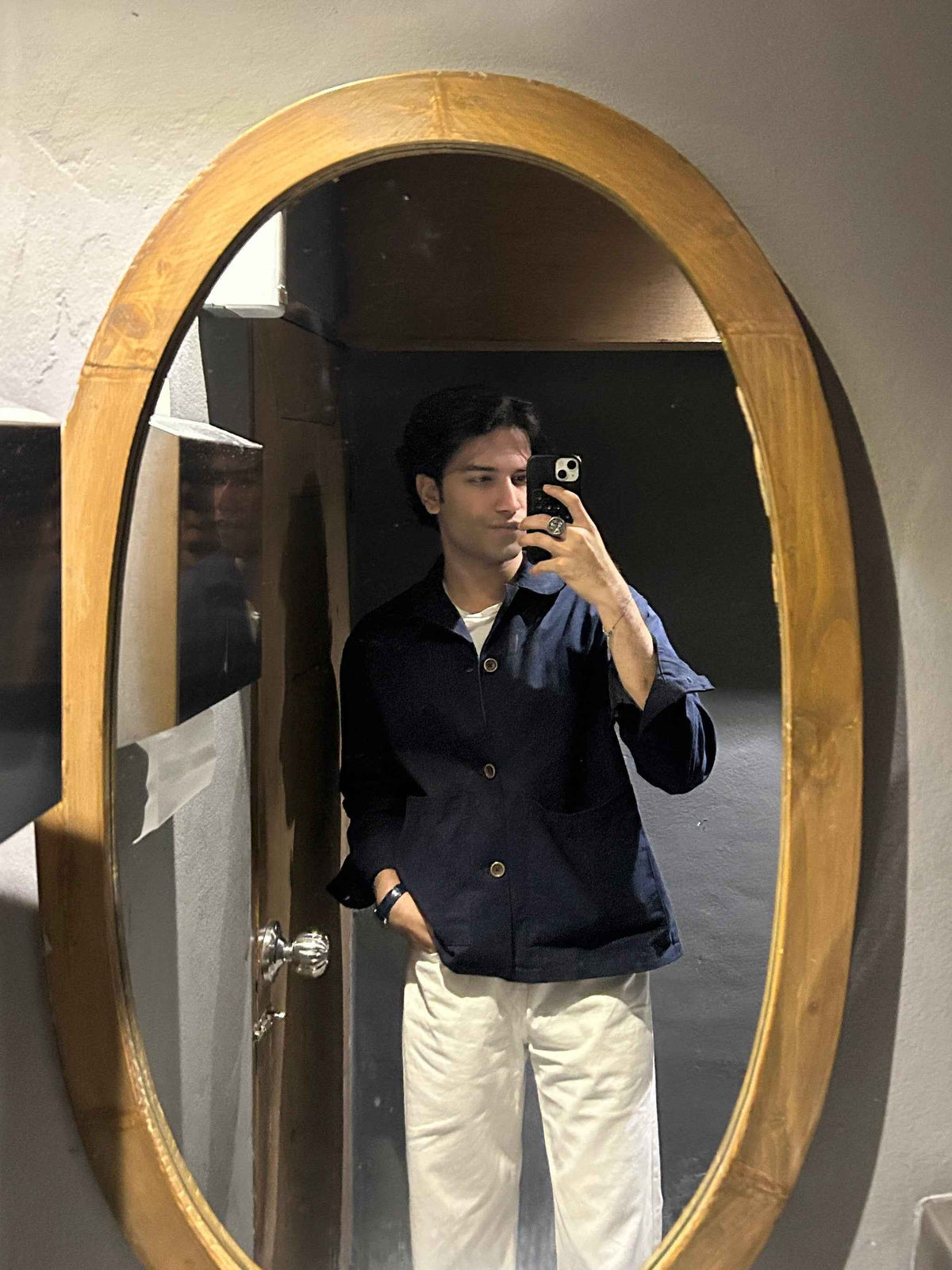 Salvatore Navy Cropped Safari