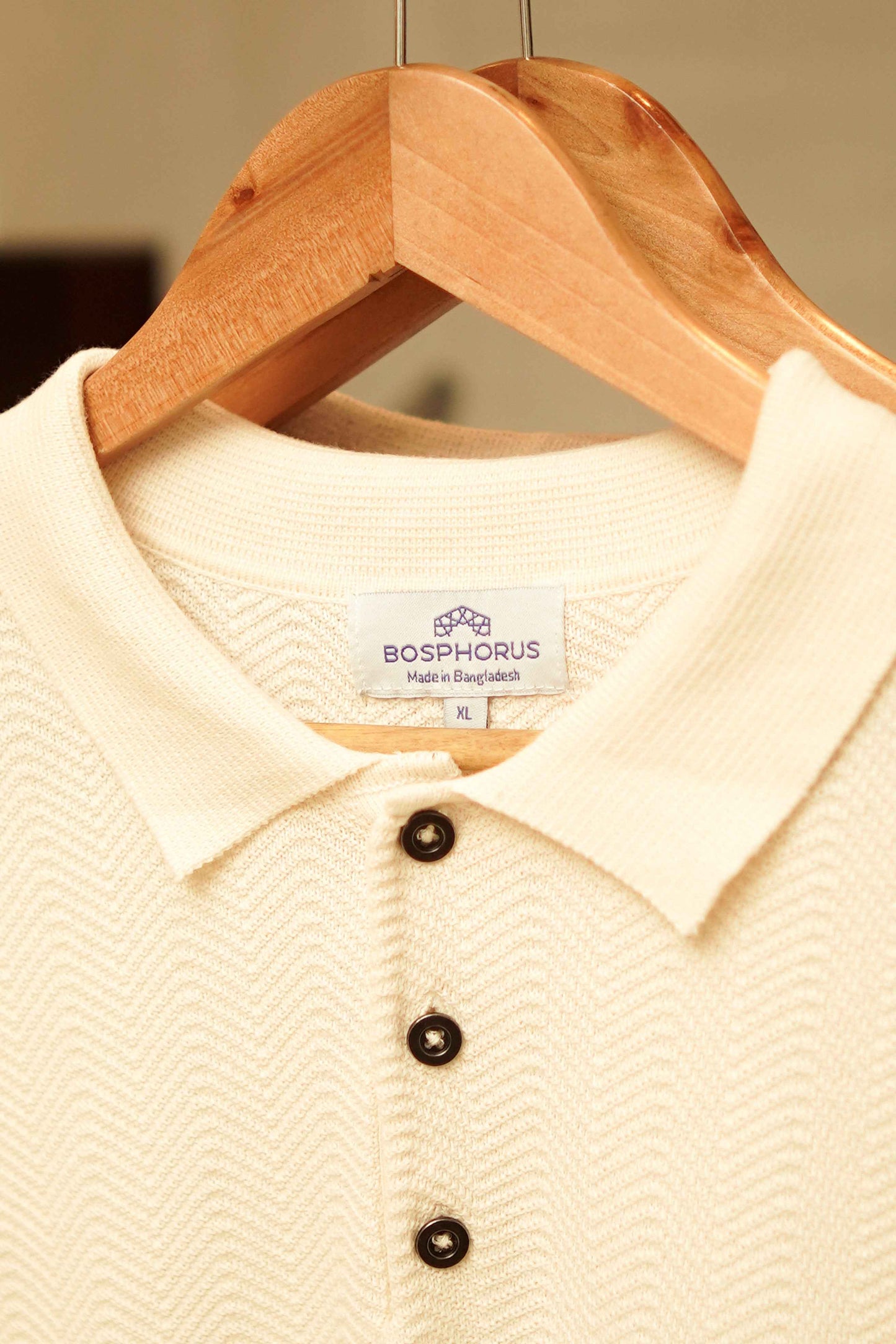 Bologna Ivory Knit Polo