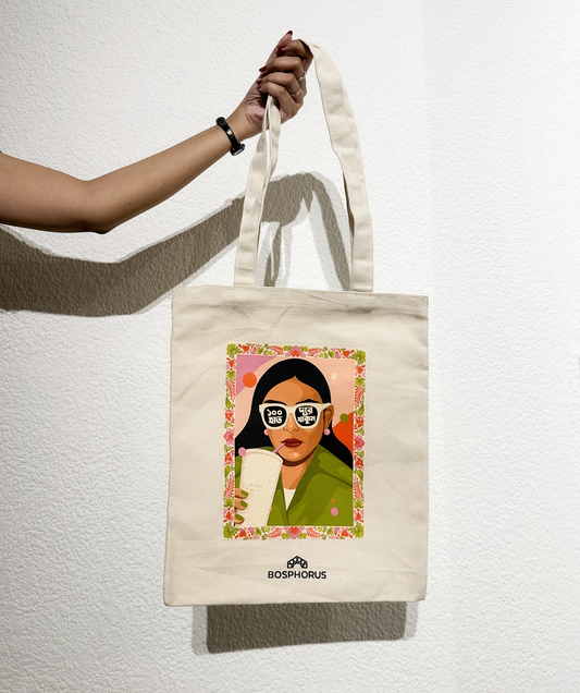 100 Haat Duure Thakun Print Small Tote Bag