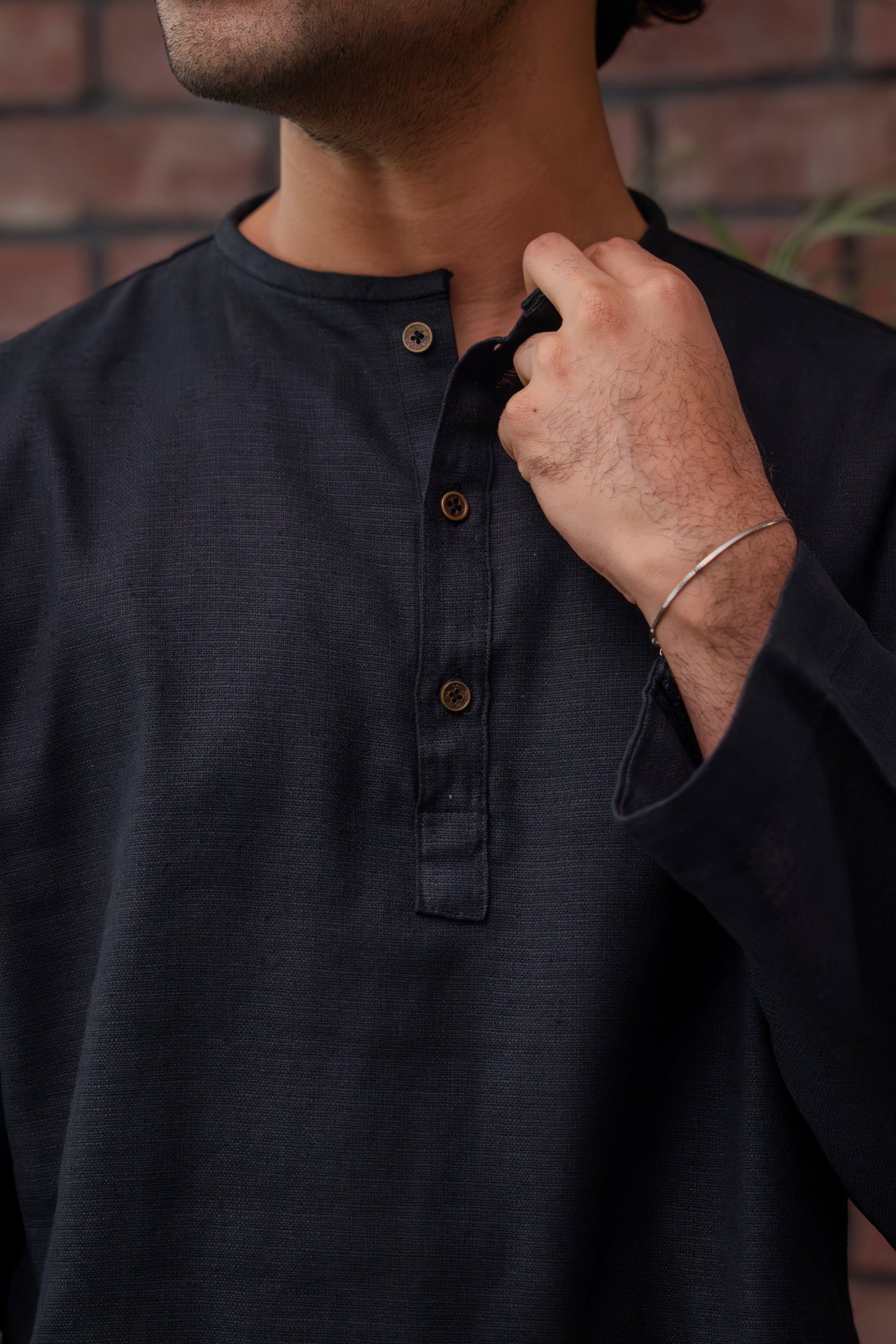 Shehzan Contemporary Panjabi – Jet Black