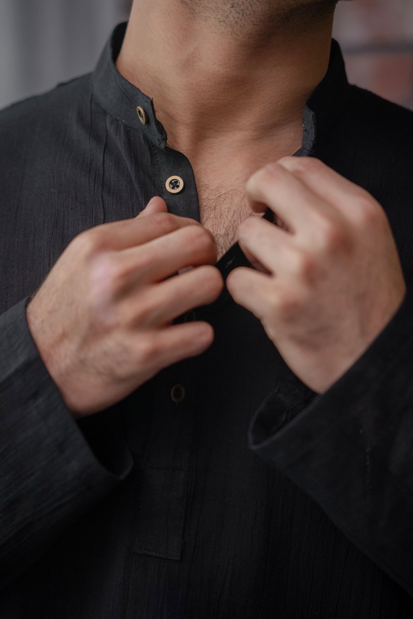 Naeel Contemporary Kurta In Black