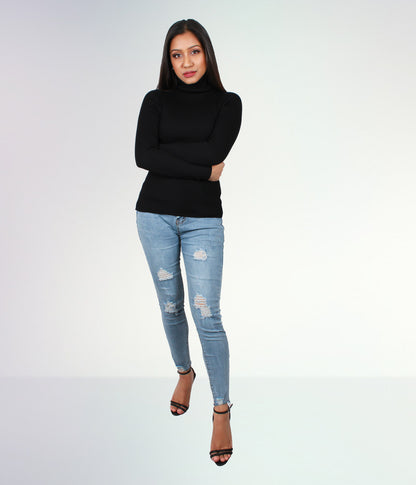 The Classic Ribbed Turtleneck Sweater - Bosphorus Fashion