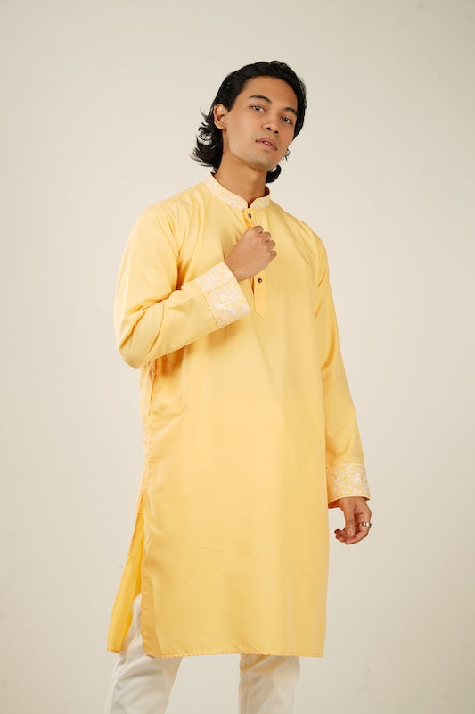 Shehzada Kurta in Tuscan Sun - Bosphorus Fashion Ltd.
