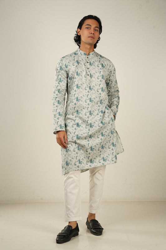 Abstract Leafy Panjabi - Bosphorus Fashion Ltd.