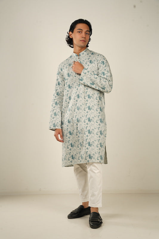 Abstract Leafy Panjabi - Bosphorus Fashion Ltd.