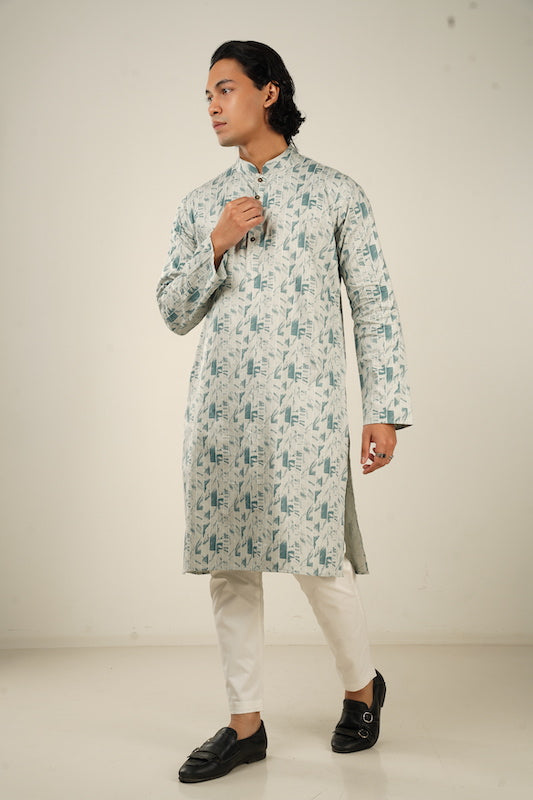 Abstract Leafy Panjabi - Bosphorus Fashion Ltd.