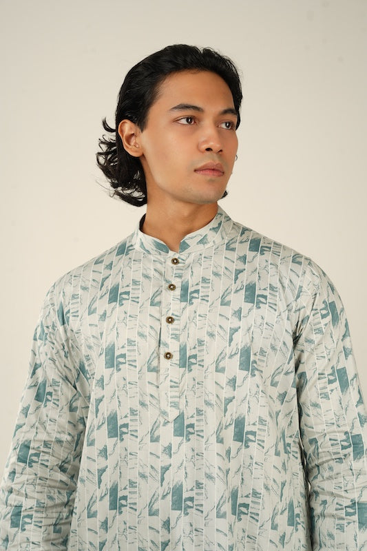 Abstract Leafy Panjabi - Bosphorus Fashion Ltd.