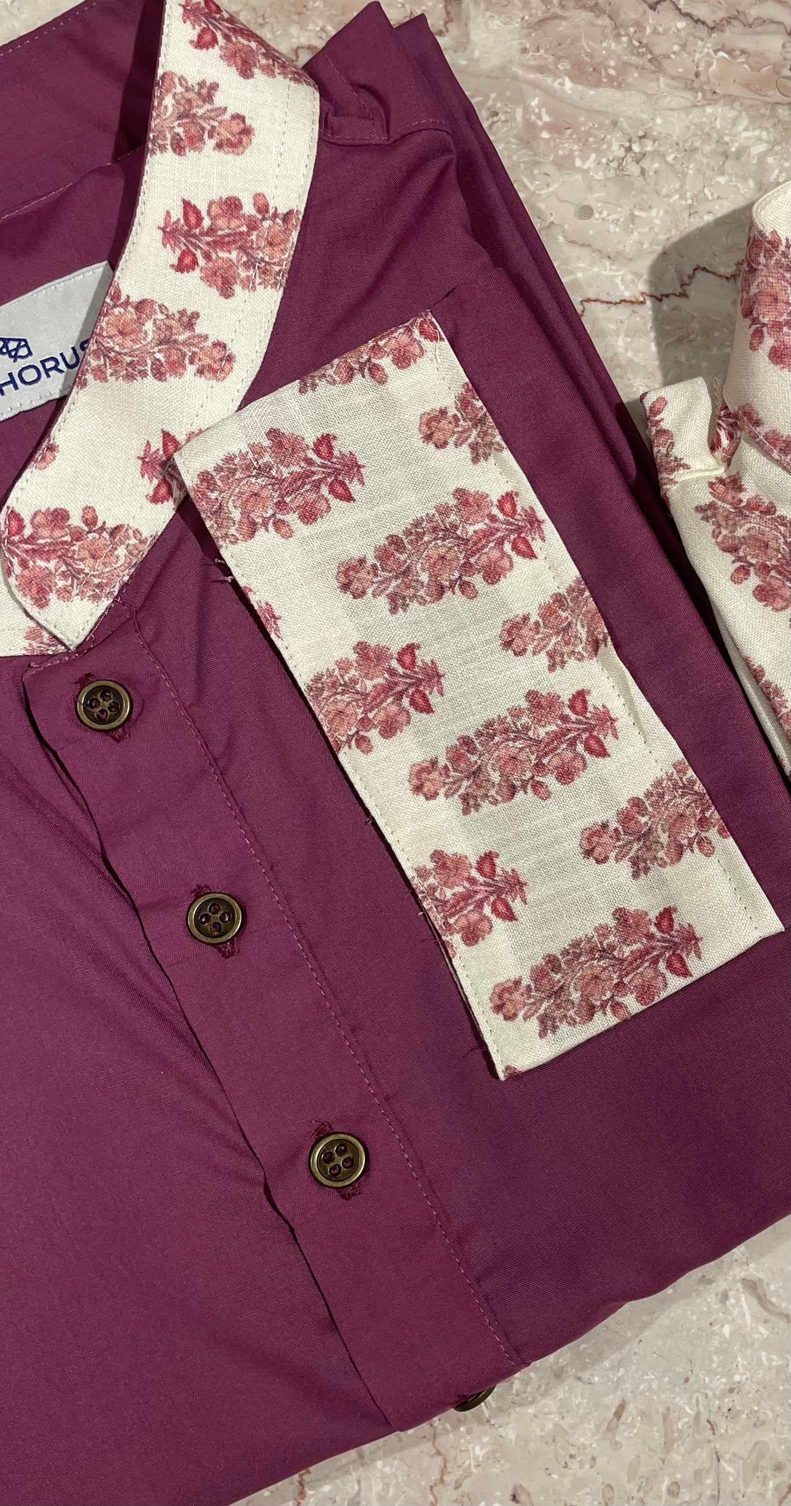 Purple Mughal Punjabi - Bosphorus Fashion Ltd.